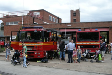 Evesham fire station open day - fire engine