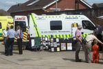 St John Ambulance Crusader Ambulance at Evesham Fire Station Emergency Services Day