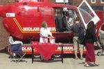 Air Ambulance Helicopter at Evesham Fire Station Emergency Services Day